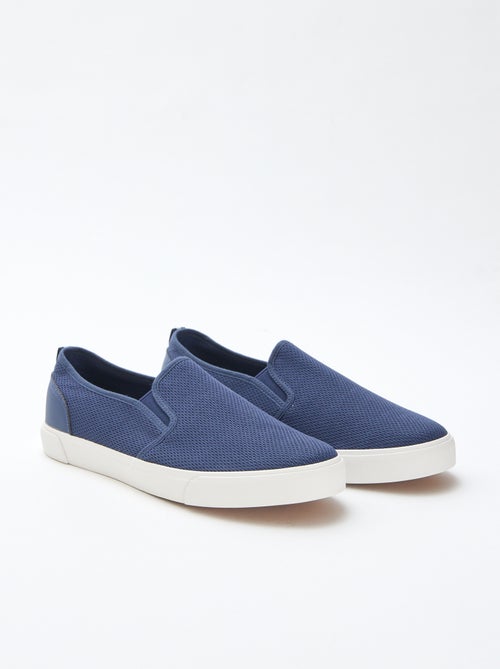 Sapatilhas baixas slip-on em malha - Kiabi