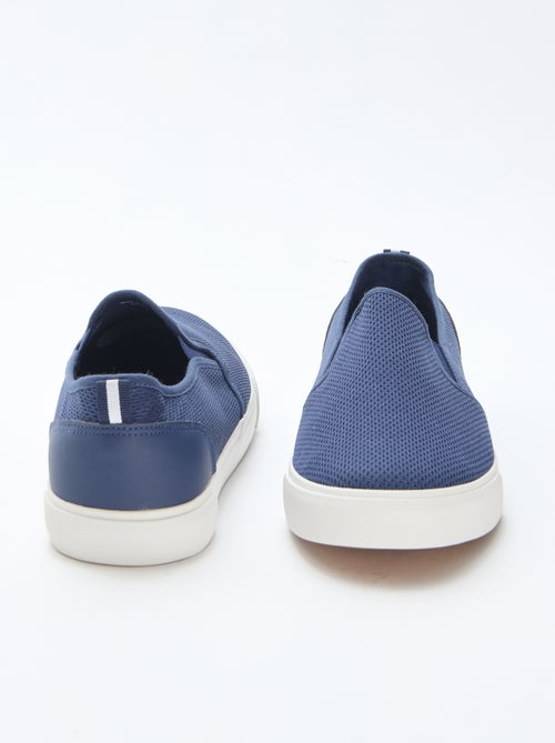 Sapatilhas baixas slip-on em malha - Kiabi