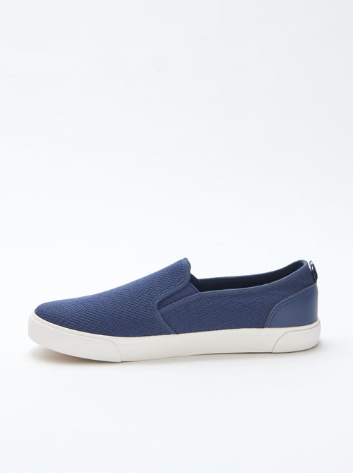 Sapatilhas baixas slip-on em malha - Kiabi