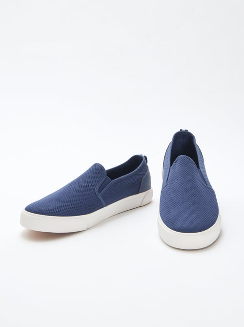 Sapatilhas baixas slip-on em malha - Kiabi