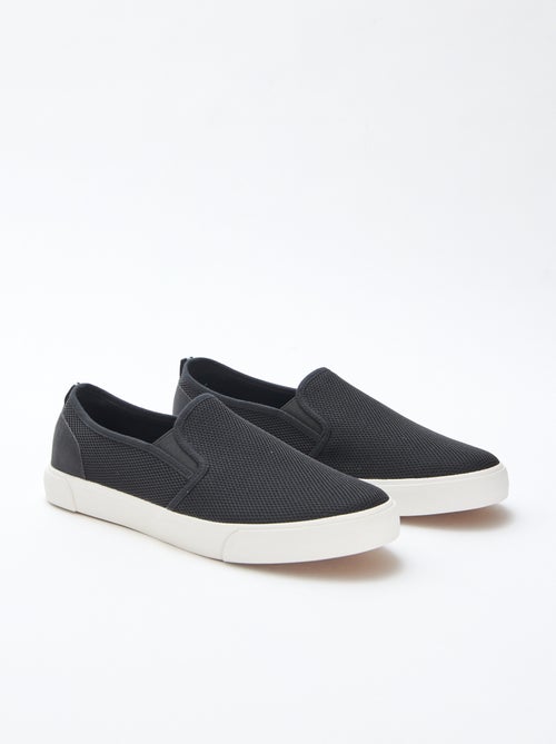 Sapatilhas baixas slip-on em malha - Kiabi