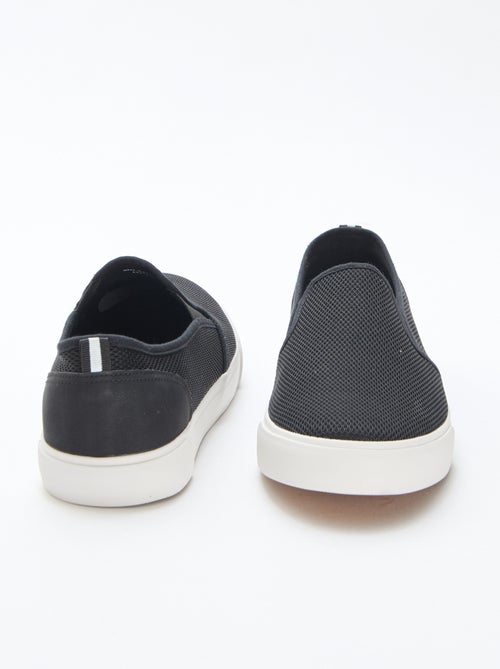 Sapatilhas baixas slip-on em malha - Kiabi