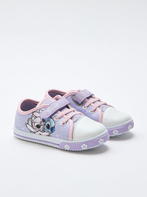 Sapatilhas baixas 'Stitch' em lona - Kiabi