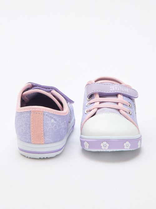 Sapatilhas baixas 'Stitch' em lona - Kiabi