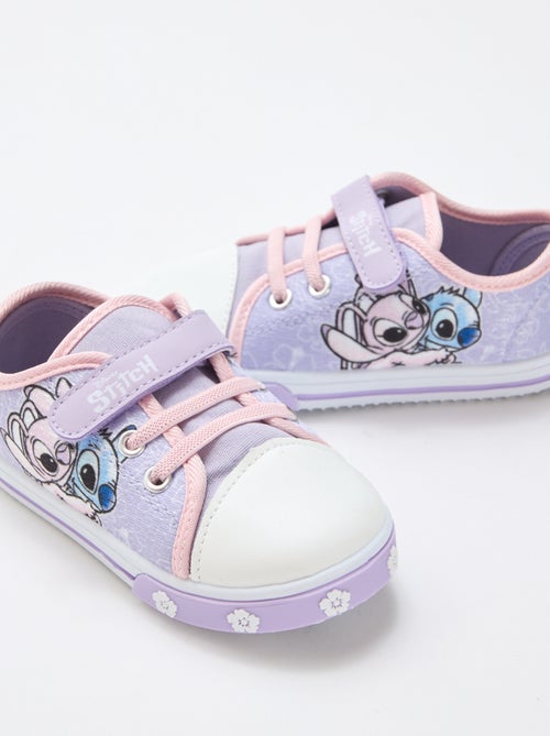 Sapatilhas baixas 'Stitch' em lona - Kiabi