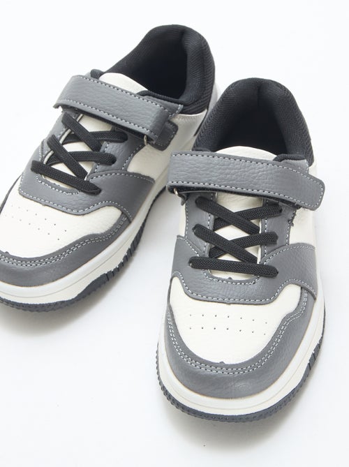 Sapatilhas baixas tricolores - Kiabi