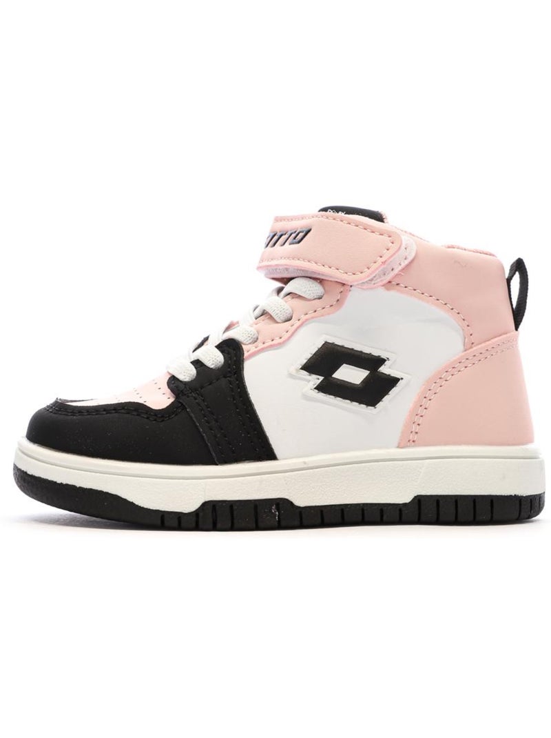 Sapatilhas Bebé Menina Lotto Ravenne Rosa/Preto Rosa - Kiabi