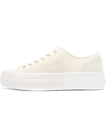 Sapatilhas calvin klein jeans vulc rosa claro para mulher