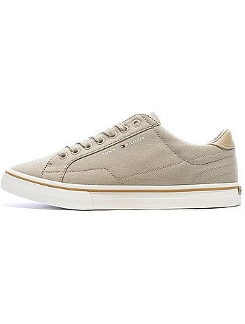 Sapatilhas bege compridas para homem tommy hilfiger