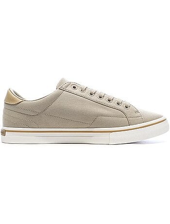 Sapatilhas bege compridas para homem tommy hilfiger