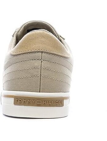 Sapatilhas bege compridas para homem tommy hilfiger