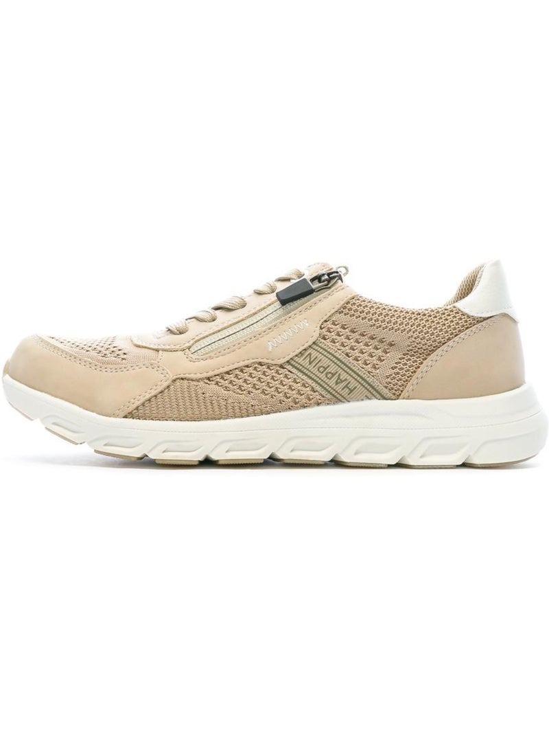 Sapatilhas bege para mulher relife looplace Bege - Kiabi