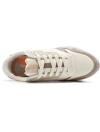 Sapatilhas bege pepe jeans bexley city para mulher