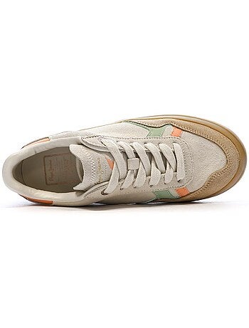 Sapatilhas Bege/Rosa para Mulher Pepe Jeans Travis