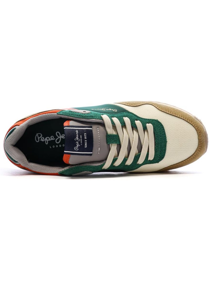 Sapatilhas bege/verde para homem pepe jeans london life Bege - Kiabi