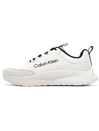Sapatilhas brancas calvin klein jeans light eva para homem