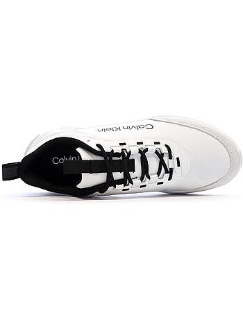 Sapatilhas brancas calvin klein jeans light eva para homem