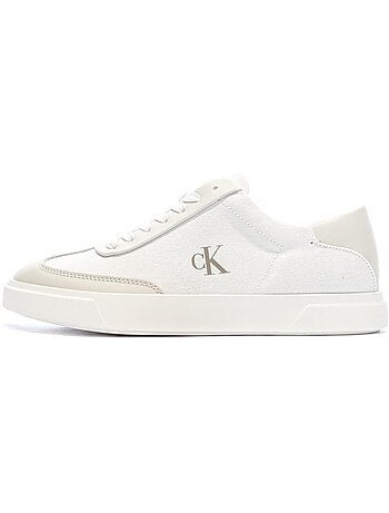 Sapatilhas brancas calvin klein jeans low pro cups para homem