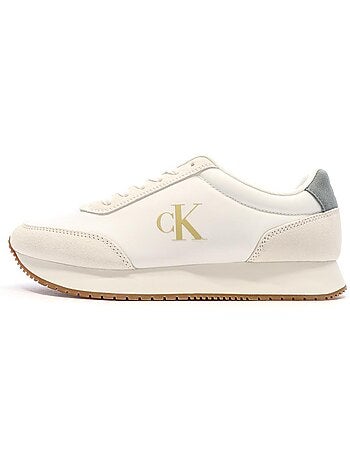 Sapatilhas Brancas Calvin Klein Jeans Retro para Homem