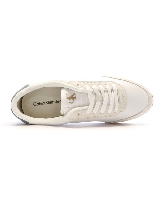Sapatilhas brancas calvin klein jeans retro para homem - Kiabi Sapatilhas brancas calvin klein jeans retro para homem - Kiabi