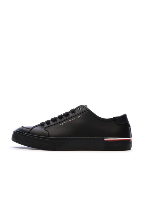 Sapatilhas Brancas de Couro para Homem Tommy Hilfiger Core Corporate Vulc - Kiabi Sapatilhas Brancas de Couro para Homem Tommy Hilfiger Core Corporate Vulc - Kiabi