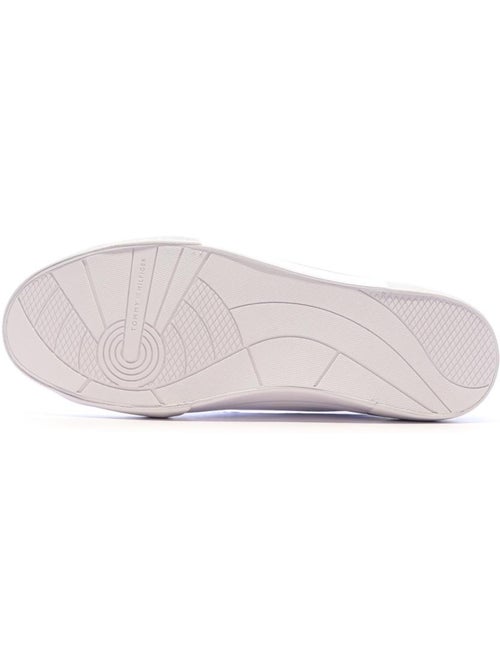 Sapatilhas Brancas de Couro para Homem Tommy Hilfiger Core Corporate Vulc - Kiabi Sapatilhas Brancas de Couro para Homem Tommy Hilfiger Core Corporate Vulc - Kiabi