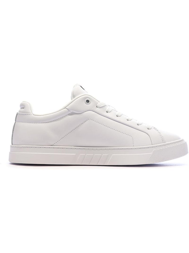 Sapatilhas Brancas de Homem Tommy Hilfiger Icon Court Lth Flag Branco - Kiabi