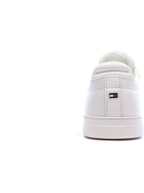 Sapatilhas Brancas de Homem Tommy Hilfiger Icon Court Lth Flag - Kiabi