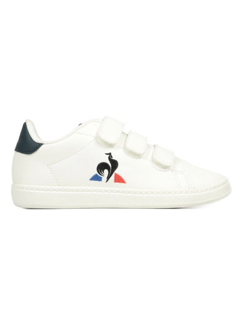 Sapatilhas Brancas de Menino Le Coq Sportif Courtset Optical - Kiabi