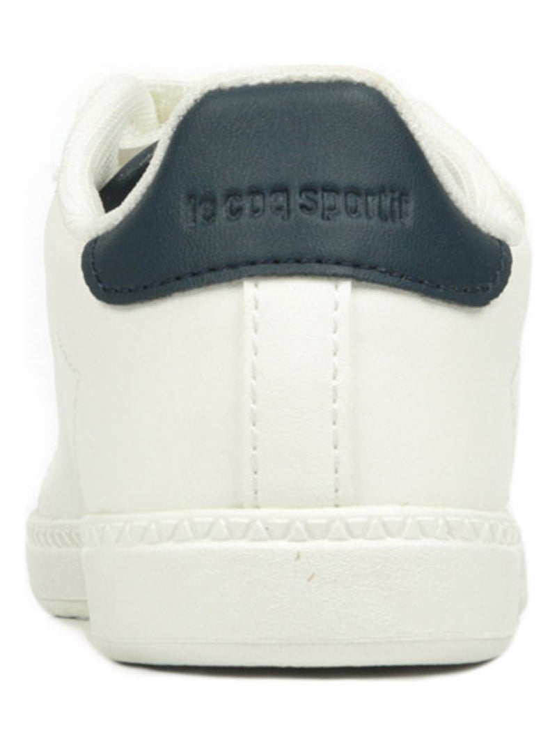 Sapatilhas Brancas de Menino Le Coq Sportif Courtset Optical Branco - Kiabi