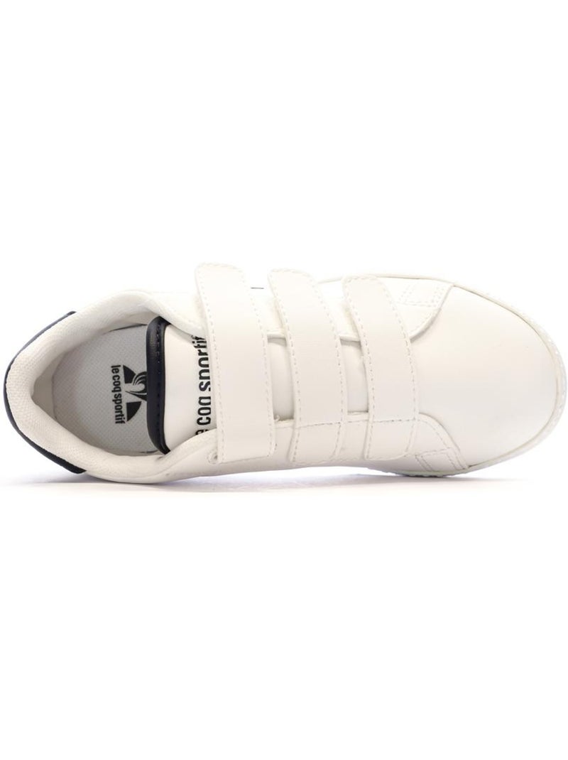Sapatilhas Brancas de Menino Le Coq Sportif Courtset Optical Branco - Kiabi