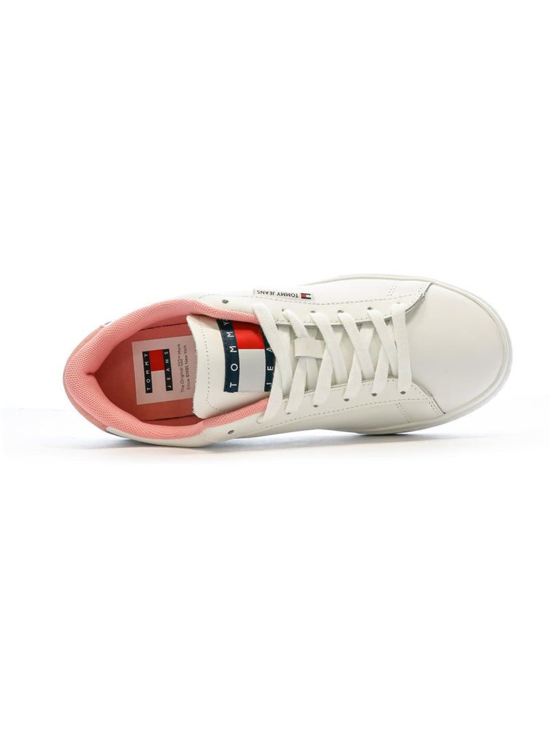 Sapatilhas Brancas de Mulher Tommy Hilfiger Cupsole Branco - Kiabi