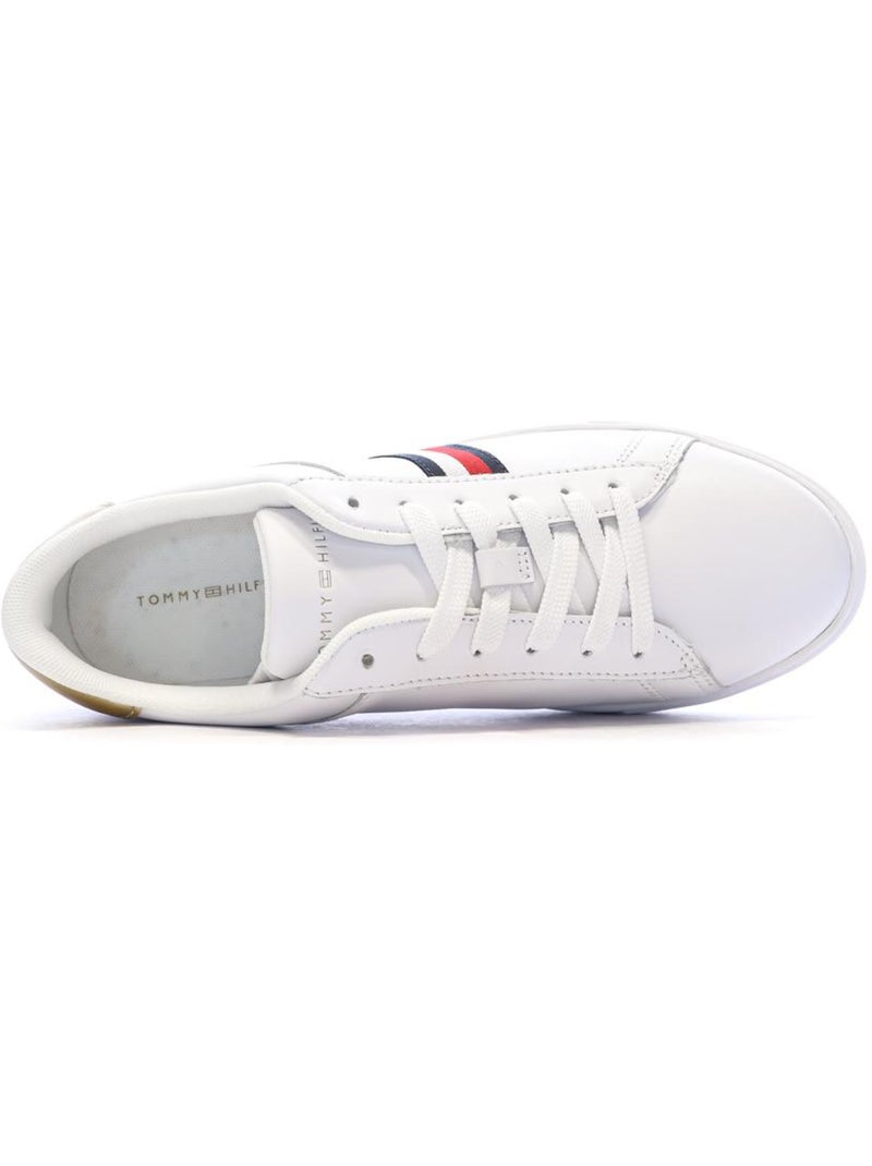 Sapatilhas Brancas de Mulher Tommy Hilfiger Essential Court Branco - Kiabi