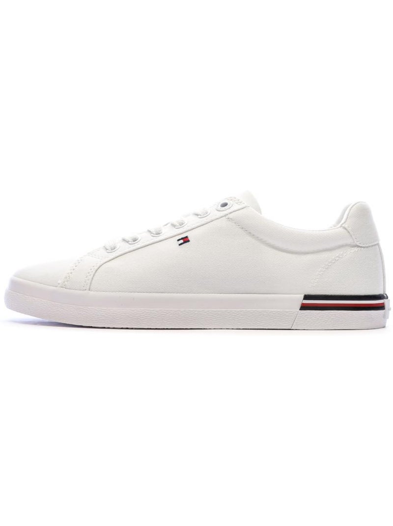 Sapatilhas Brancas de Mulher Tommy Hilfiger Essential Stripes Branco - Kiabi