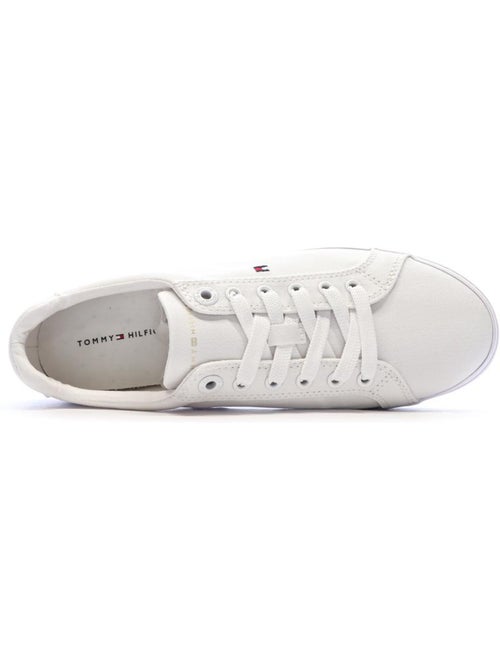 Sapatilhas Brancas de Mulher Tommy Hilfiger Essential Stripes - Kiabi Sapatilhas Brancas de Mulher Tommy Hilfiger Essential Stripes - Kiabi