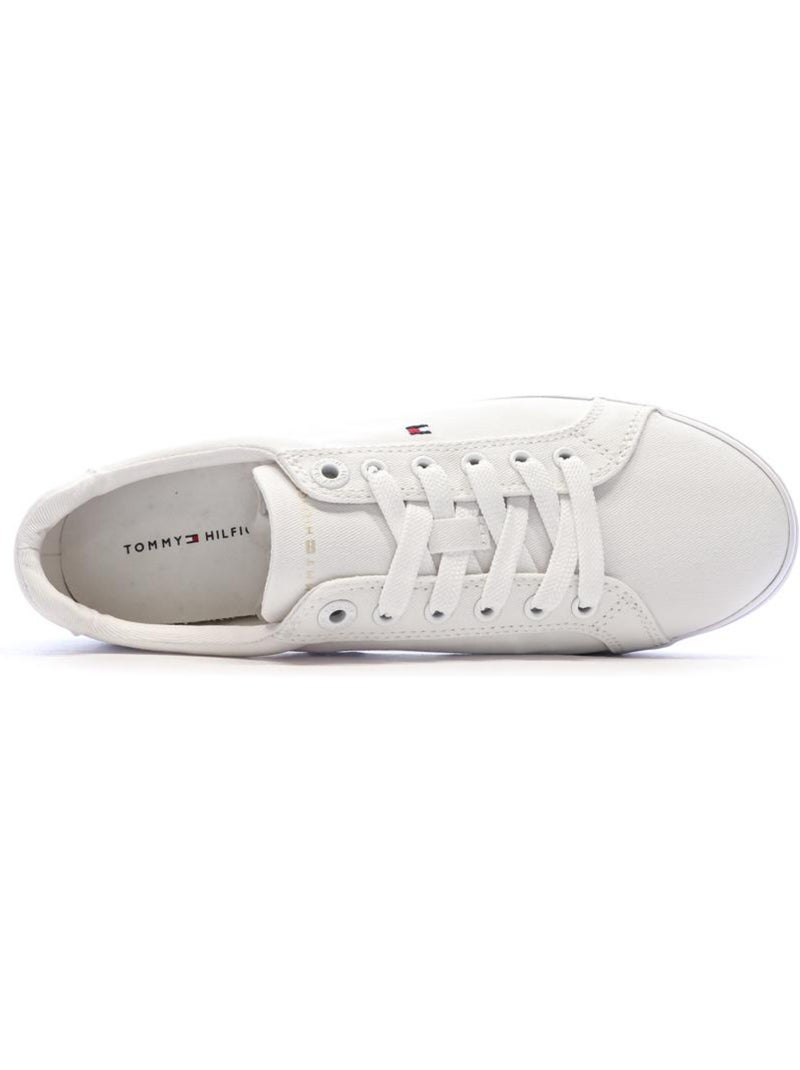 Sapatilhas Brancas de Mulher Tommy Hilfiger Essential Stripes Branco - Kiabi