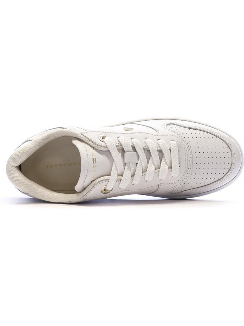 Sapatilhas Brancas Desportivas Tommy Hilfiger para Mulher Branco - Kiabi