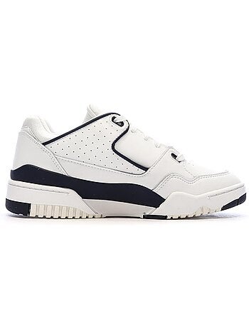 Sapatilhas brancas e azuis marinho le coq sportif t1000 para homem