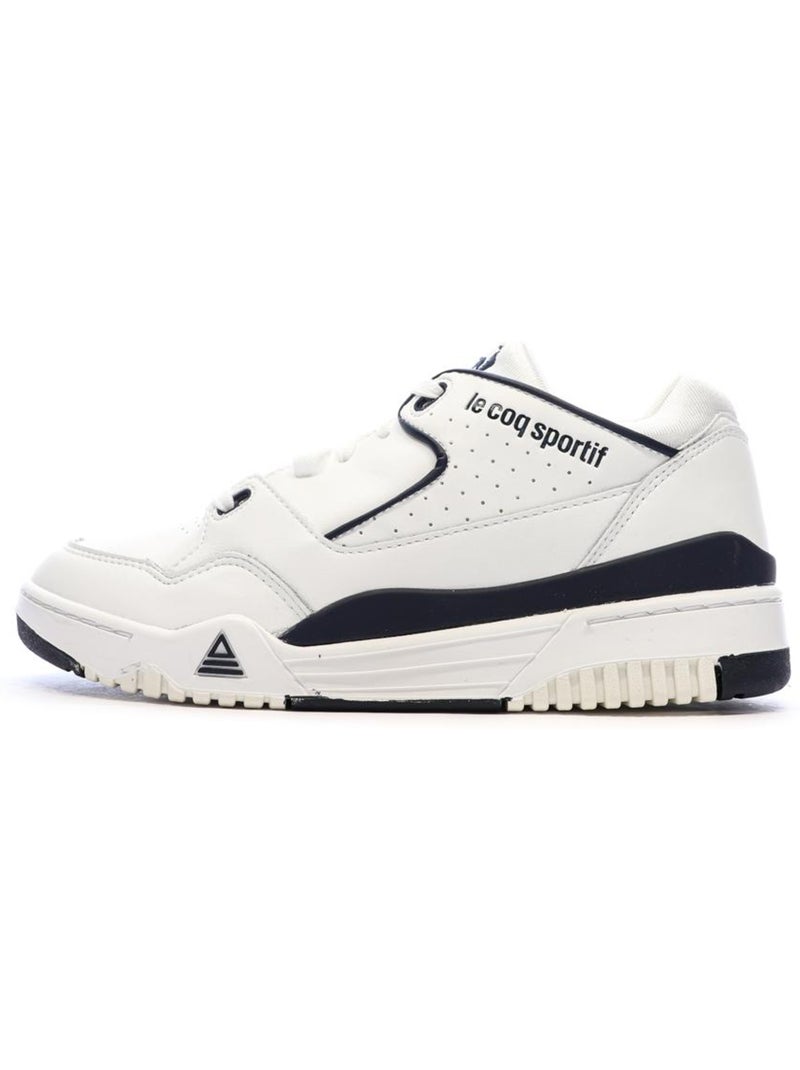 Sapatilhas brancas e azuis marinho le coq sportif t1000 para homem Branco Azul marinho - Kiabi