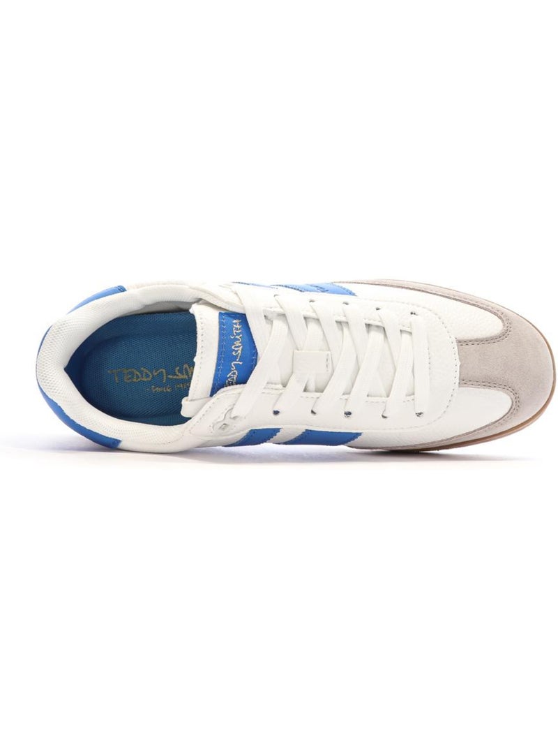 Sapatilhas Brancas e Azuis para Homem Teddy Smith 120032 Azul - Kiabi