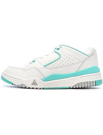 Sapatilhas Brancas e Turquesa Le Coq Sportif Nineties para Homem