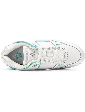 Sapatilhas Brancas e Turquesa Le Coq Sportif Nineties para Homem