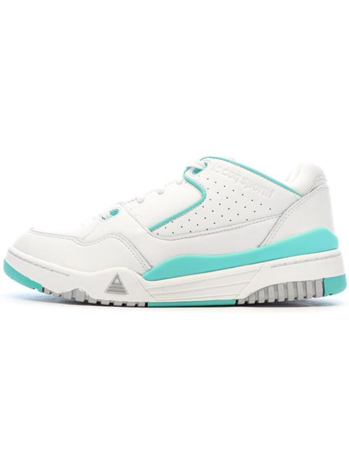 Sapatilhas Brancas e Turquesa Le Coq Sportif Nineties para Homem - Kiabi Sapatilhas Brancas e Turquesa Le Coq Sportif Nineties para Homem - Kiabi