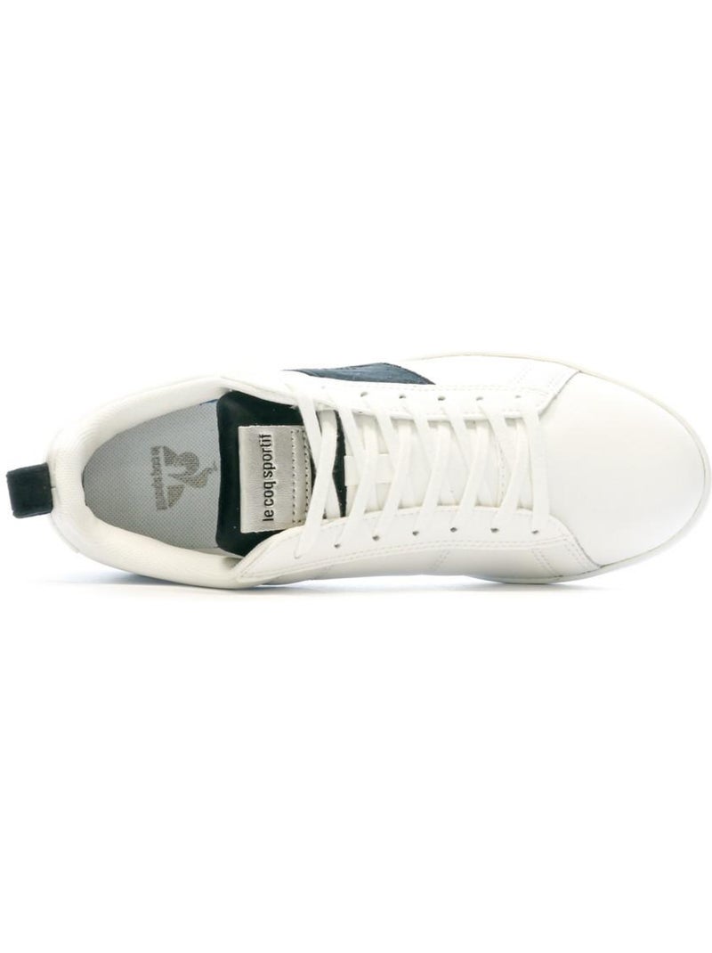 Sapatilhas Brancas Le Coq Sportif Courtclassic Peach Skin para Menino Branco - Kiabi