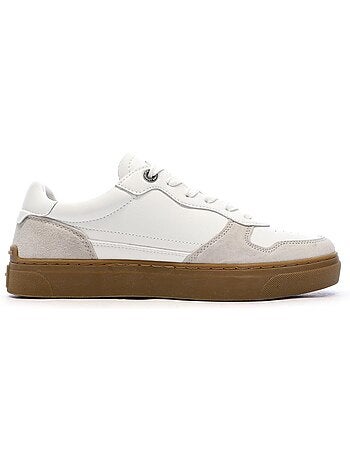Sapatilhas brancas masculinas pepe jeans camden one
