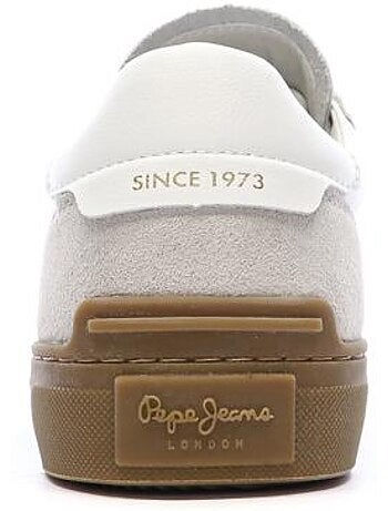 Sapatilhas brancas masculinas pepe jeans camden one