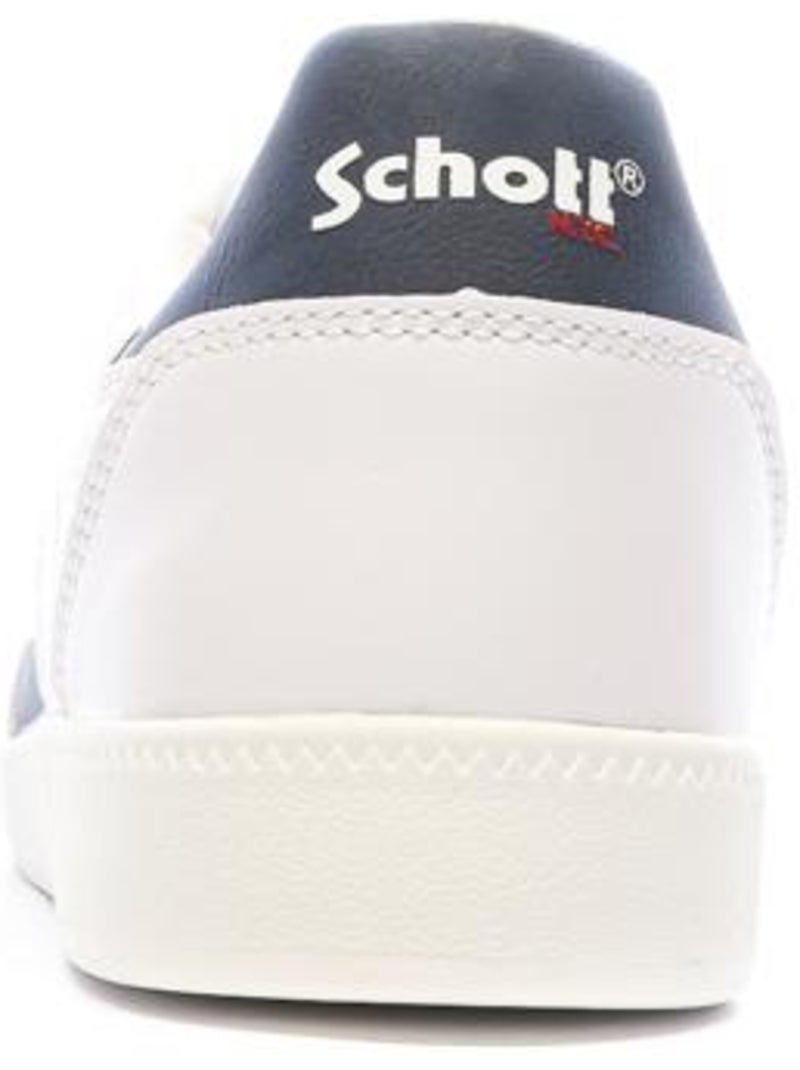 Sapatilhas Brancas Masculinas Schott Foster Branco - Kiabi