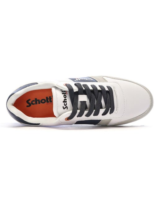Sapatilhas Brancas Masculinas Schott Foster - Kiabi Sapatilhas Brancas Masculinas Schott Foster - Kiabi