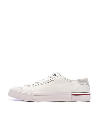 Sapatilhas Brancas Tommy Hilfiger Core Corporate Vulc para Homem