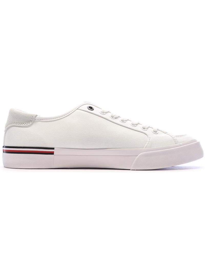 Sapatilhas Brancas Tommy Hilfiger Core Corporate Vulc para Homem Branco - Kiabi